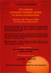 London Advanced Training Course Colour Flyer