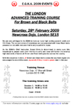 London Advanced Training Course Plain Flyer